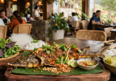 Cá Tầm Nướng Đà Lạt – Món Đặc Sản Đáng Thử Tại Cao Nguyên Quán