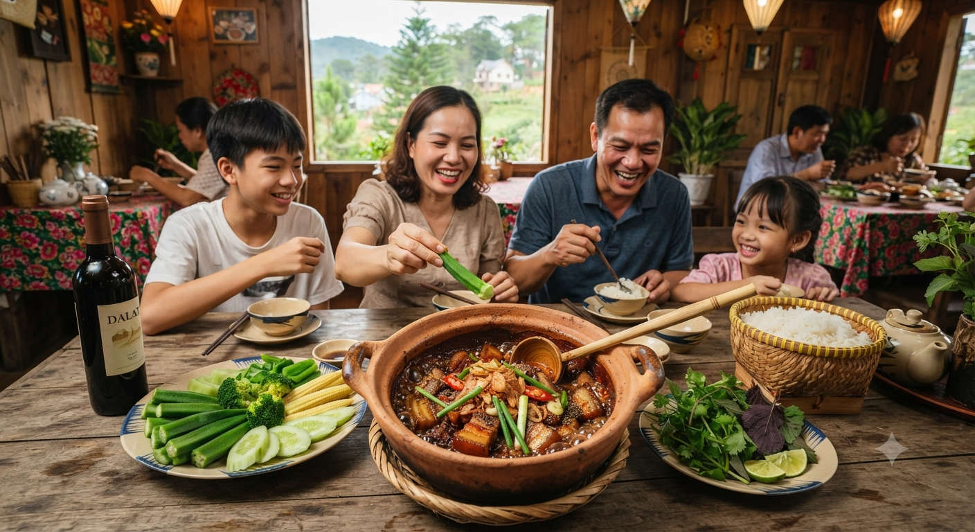 Sự kết hợp hoàn hảo cùng chén kho quẹt đậm đà hương vị