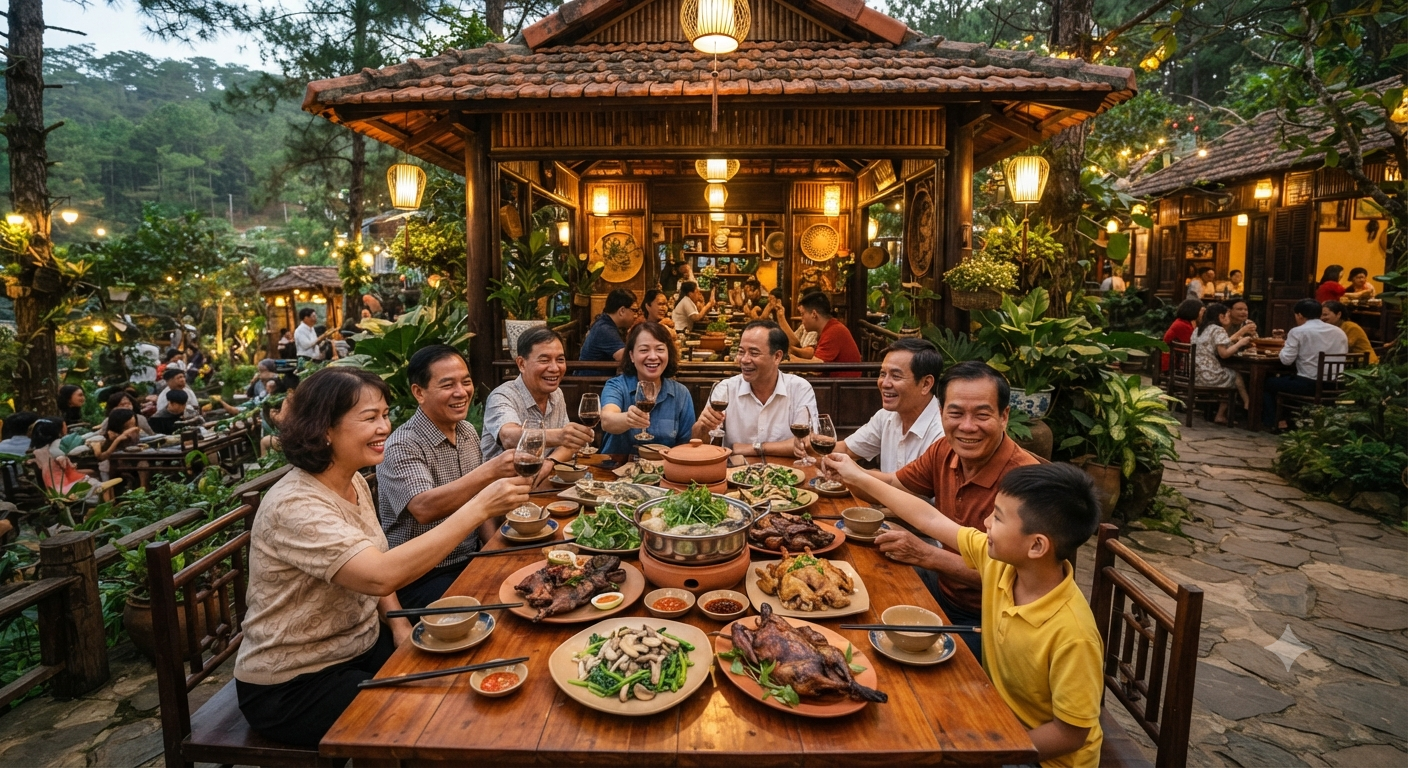 Trải nghiệm món ngon dân dã tại các không gian sum họp